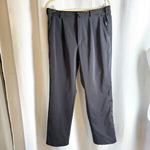 Autobahn Mens Pants 36 Gray Straight Leg Stretch Golf Racing High Collection